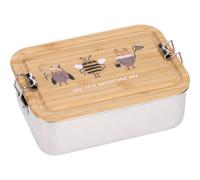 RVS Lunchtrommel - Bamboe deksel NUEVO