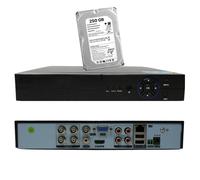RVT DVR 4 Canales Híbrido AHD, NVR 250GB, P2P Cloud, PTZ, HDMI, 5MP