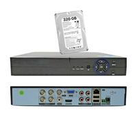RVT DVR 8 Canales Híbrido 5 en 1 P2P Cloud Top FULL HD 320GB HDD