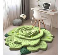 RVUEM Alfombra Suelo Felpa Floral Y Tierra Diatomeas, Alfombra BañO Secado RáPido, Superabsorbente, Antideslizante Doble Cara, DiseñO Floral 3D, para Dormitorio Entrada Tocador,017,100 * 100cm