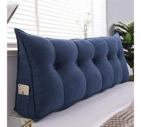 RVUEM Almohada De CuñA Triangular Cuerpo Decorativo Cojines CojíN Lumbar De Refuerzo De Lectura CojíN Triangular De Cabecera Doble Respaldo DiváN con Funda Removible para Sofá/Cama,04,180 * 50 * 20cm