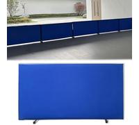 RVUEM Deflector para Tenis De Mesa De 140 × 75 CM, Bloque Barrera para CompeticióN, con Tela Oxford 420D, Divisores Y Protectores Cantos PortáTiles para Canchas Interiores Y Exteriores,Azul,5 Pack