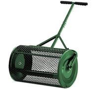 RVUEM Esparcidor De Compost, Rodillo De Turba para CéSped Y JardíN, Rodillo Esparcidor De EstiéRcol, Durable Ligero Esparcidor De Malla MetáLica, para Esparcir EstiéRcol, Tierra Vegetal