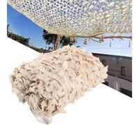 RVUEM Red Camuflaje Decoraciones para Fiestas Sombrillas Redes ProteccióN Solar Redes Privacidad para Cercas JardíN Acampadas Al Aire Libre Paisajes Forestales Cubiertas Coches,Beige,7x20m