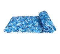 RVUEM Red De Camuflaje, Redes De ProteccióN Solar, Red Militar para Parasol, para Cercas De JardíN, Bosques, Acampadas Al Aire Libre, Paisajes Forestales, Cubiertas para Coches,Azul,4x6m