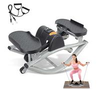 RVUEM Stepper Oscilante de Lado a Lado, Steppers de Movimiento Lateral Portátiles y Compactos, Steppers Laterales de Bajo Impacto, Máquinas Fitness Paso para Uso Doméstico, para Ejercicio en Casa