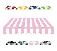 RVUEM Toldo RetráCtil para Patio, Sombra para Ventana Exterior, con Manivela Y Cubierta, Marco De Aluminio Resistente, para Terraza, Patio, JardíN Y BalcóN,04,3m*2.5m
