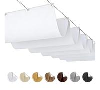 RVUEM Vela de Sombra Retráctil para Pérgola - Dosel de Sombra de Onda Impermeable, Protección UV 95%, Cubierta para Jardín y Patio Exterior, Instalación Fácil, Resistente Viento,001,1.5×12M (W×L)