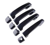 RVVJFHMSH 1 juego de manijas exteriores for puerta delantera y trasera, Compatible con Toyota Land Cruiser Prado serie J150 (2009-2014, 2015-2020), color negro