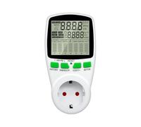 Rvyan Medidor de Energía LCD Digital Vatímetro Vatios Electricidad Kwh Medidor de Potencia Medición Toma de Medición Analizador de Potencia Enchufe de la UE