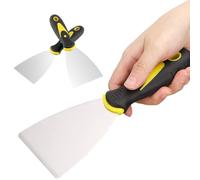 RVYEIOP Rascador, Juego de 2 rascadores para Papel Pintado, rascador de Pintura con Mango de Goma, Herramienta rascadora de Vidrio, Apto para Ventanas y Azulejos.