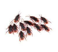 RWAJZAX 10 piezas broma cucarachas falsas ver truco de plástico real broma juguete espeluznante insectos regalos realistas novedad cucaracha