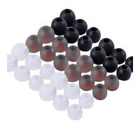 RWAJZAX 18 pares de tapones de repuesto de silicona para un mejor sonido mediano grande para auriculares en el oído de viaje