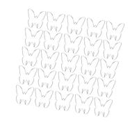 [RWAJZAX] 20 piezas de cristal de mariposa de acrílico decoración de vino mariposa adornos de vino elegantes decoraciones de bebidas adecuados para diferentes ocasiones suministros de cata de vinos