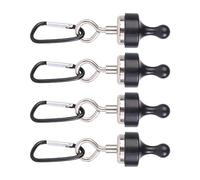 RWAJZAX 4pack Magnetisierte Zeltverschluss Camping Zahnradhänge Hängende Haken verstellbarer Carabiner Outdoor Accessoires Hanging Haken
