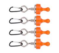 RWAJZAX 4pack Magnetisierte Zeltverschluss Camping Zahnradhänge Hängende Haken verstellbarer Carabiner Outdoor Accessoires Hanging Haken