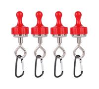 RWAJZAX 4pack Magnetisierte Zeltverschluss Camping Zahnradhänge Hängende Haken verstellbarer Carabiner Outdoor Accessoires Hanging Haken