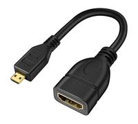 RWAJZAX Adaptador MicroHDMI macho a hembra para formación educativa y uso compartido multimedia con adaptador MicroHDMI macho a hembra de alta resistencia