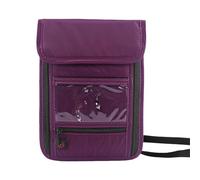 RWAJZAX Bolso bandolera de viaje para documentos, monedero de nailon, antirrobo, bolso de hombro, bolsillos de seguridad colgantes, correa para el cuello, cartera para pasaporte