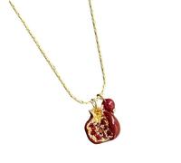 [RWAJZAX] Collar de granada de moda, collar de granada para las mujeres modernas que buscan un estilo distintivo, atrayendo la atención de las joyas