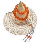 [RWAJZAX] Cuentas redondas de oración unisex para mujeres y hombres, cuentas de oración musulmanas, borlas, pulseras de rosario
