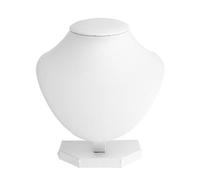 RWAJZAX Elegante Collares Exhibición de Joyería Modelo Sujetador Soporte para el Hogar Cajonera Estantes Negocio Sala de Exposición Almacenamiento de Exposiciones Soporte de Tarjeta Blanco Pantalla