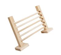 RWAJZAX Mascota Hamster obstáculo divertido juego de madera de barrera de salto juguete conejo gimnasio roedores juguetes para jaula conejo saltando saltos