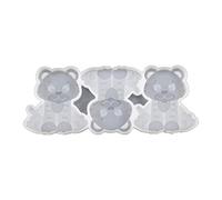 RWAJZAX Molde de silicona de 3 agujeros para caramelos, tigre, piruleta, decoración de tartas, gadget para fiestas, cocina, moldes de silicona para piruletas, dulces duros