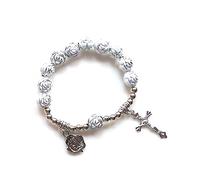 [RWAJZAX] Rosario Cuentas Rosario Collar Colgante Cadena de Cuentas Colgante Joyería para Mujeres para Decoración de Fiesta de Navidad