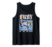 RWBY Character Group Action Poses Anime Cartoon Camiseta sin Mangas