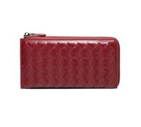 RWCCCRW Bolsos Bolsos de Noche Carteras de Mujer Clips de Dinero de Cuero Genuino Organizadores de Dinero Monederos Bolsas Estuches para Tarjetas de Visita (Tamaño: Rojo)