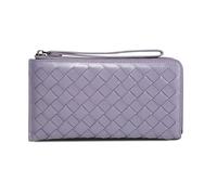 RWCCCRW Bolsos Carteras de Mujer Cuero Genuino Clips Largos para Dinero Estuches para Tarjetas de Visita Monederos Bolsas (Tamaño: Púrpura)