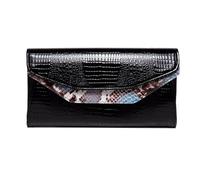 RWCCCRW Bolsos Carteras para Mujer Estuches para Tarjetas de Visita Bolsos de Hombro Clips para Dinero Bolsos de Noche de Piel de Vaca Monederos de Cuero Genuino (Tamaño: Azul)