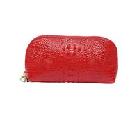 RWCCCRW Bolsos Carteras para Mujer Monederos Bolsas Organizadores de Dinero Bolsos de Noche de Cuero Genuino Estuches para Tarjetas Clips para Dinero (Tamaño: Rojo)