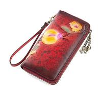 RWCCCRW Cartera para Mujer Cartera Larga Informal Cartera de Mano para Mujer Cartera con Cremallera en Relieve, Bolso Europeo con Cremallera Larga, la Mejor opción