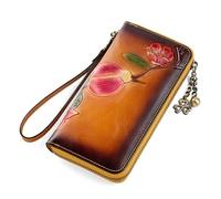 RWCCCRW Cartera para Mujer Cartera Larga Informal Cartera de Mano para Mujer Cartera con Cremallera en Relieve, Bolso Europeo con Cremallera Larga, la Mejor opción