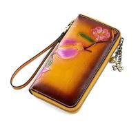 RWCCCRW Cartera para Mujer Cartera Larga Informal Cartera de Mano para Mujer Cartera con Cremallera en Relieve, Bolso Europeo con Cremallera Larga, la Mejor opción