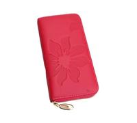 RWCCCRW Carteras Bolsos Mujer Cuero Genuino Clips para Dinero Organizadores de Dinero Monederos Bolsas Estuches para Tarjetas de Visita (Tamaño: Rojo)
