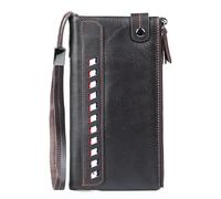 RWCCCRW Carteras de Cuero para Hombres, tarjeteros Cartera Delgada Monederos Largos para Hombres, la Mejor opción (Color: Marrón, Tamaño: 20 * 10.5 * 3 cm)