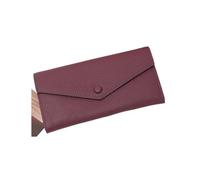 RWCCCRW Carteras de Piel de Vacuno Monederos para Mujer Estuches para Tarjetas de Visita Clips para Dinero Carteras de Bloqueo Organizadores de Dinero de Cuero Bolsos (Tamaño: Púrpura)
