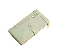RWCCCRW Carteras de Piel de Vacuno para Mujer, Clips Largos para Dinero, monederos, Bolsos, Fundas para Tarjetas de Visita (tamaño: Verde)