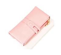 RWCCCRW Carteras para Mujer Clips Largos para Dinero de Piel de Vaca Estuches para Tarjetas de Visita Monederos de Cuero Genuino Bolsas Bolsos (Tamaño: Rosa)