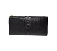 RWCCCRW Carteras para Mujer Clips Largos para Dinero Estuches para Tarjetas de Visita Monederos de Cuero Genuino Bolsas Bolsos Bolsos de Noche Organizadores de Dinero (Tamaño: Negro)