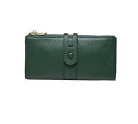 RWCCCRW Carteras para Mujer Clips Largos para Dinero Estuches para Tarjetas de Visita Monederos de Cuero Genuino Bolsas Bolsos Bolsos de Noche Organizadores de Dinero (Tamaño: Verde)
