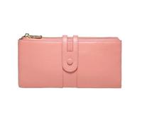 RWCCCRW Carteras para Mujer Clips Largos para Dinero Estuches para Tarjetas de Visita Monederos de Cuero Genuino Bolsas Bolsos Bolsos de Noche Organizadores de Dinero (Tamaño: Rosa)