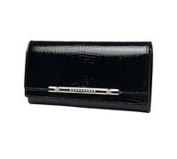 RWCCCRW Carteras para Mujer Clips para Dinero Estuches para Tarjetas de Visita Carteras de Bloqueo Monederos de Cuero Genuino Bolsas Bolsos Bolsos de Noche (Tamaño: Negro)