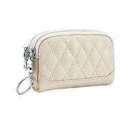 RWCCCRW Carteras para Mujer Monederos de Cuero Genuino Bolsas Organizadores de Dinero de Piel de Vaca Bolsas Estuches para Tarjetas Bolsos (Tamaño: Blanco)