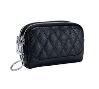 RWCCCRW Carteras para Mujer Monederos de Cuero Genuino Bolsas Organizadores de Dinero de Piel de Vaca Bolsas Estuches para Tarjetas Bolsos (Tamaño: Negro)