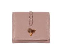 RWCCCRW Carteras pequeñas Monederos para Mujer Carteras de Cuero Genuino con Bloqueo Clips para Dinero Estuches para Tarjetas de Visita Bolsos (Tamaño: Rosa)