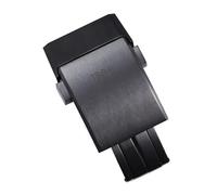 RWCCCRW Cierre desplegable de acero inoxidable sólido negro plateado de 20mm para correa de reloj Breitling hebilla de Metal esmerilado mate